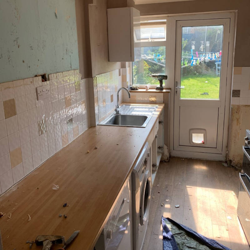 Photo of new kitchen fitting in braintree